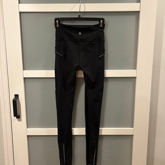 lululemon all the right places 4 black luxtreme 28" inseam w/ pockets - Picture 1 of 7